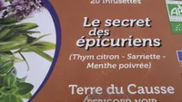 infusion thym citron sarriette menthe poivrée