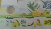 Yaourt coco-citron-mangue
