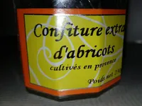Confiture  extra abricots cultivés en provence