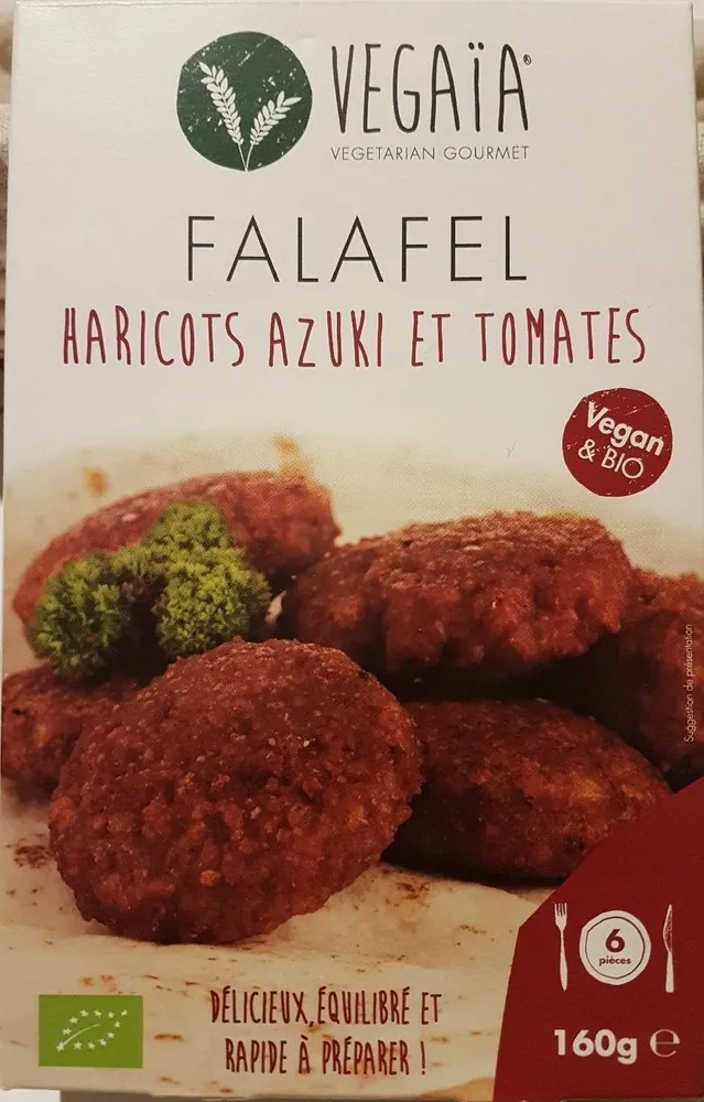 Falafel haricots azuki et tomates