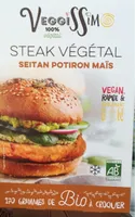 Steak végétal Seitan potiron maïs