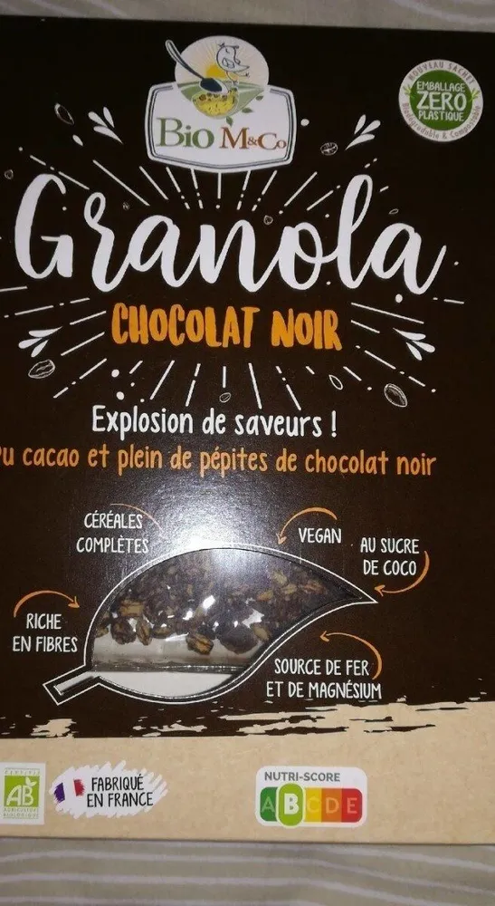 Granola chocolat noir