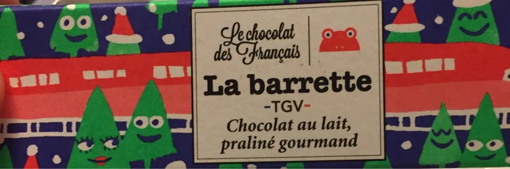 La Barette TGV - Chocolat au Lait, Praliné Gourmand
