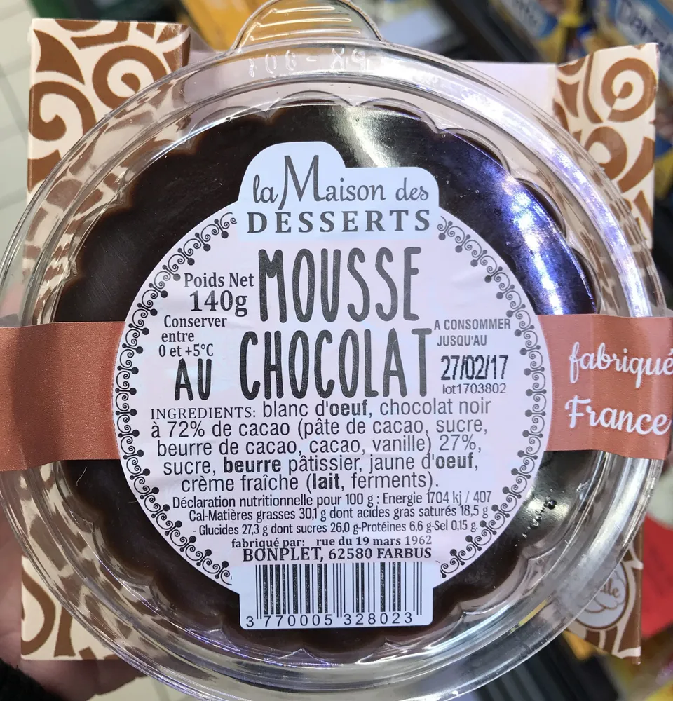 Mousse au chocolat