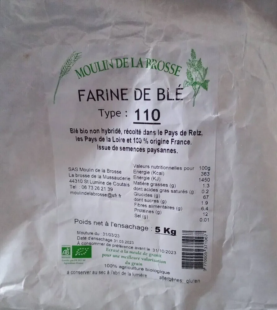 Farine de blé type 110