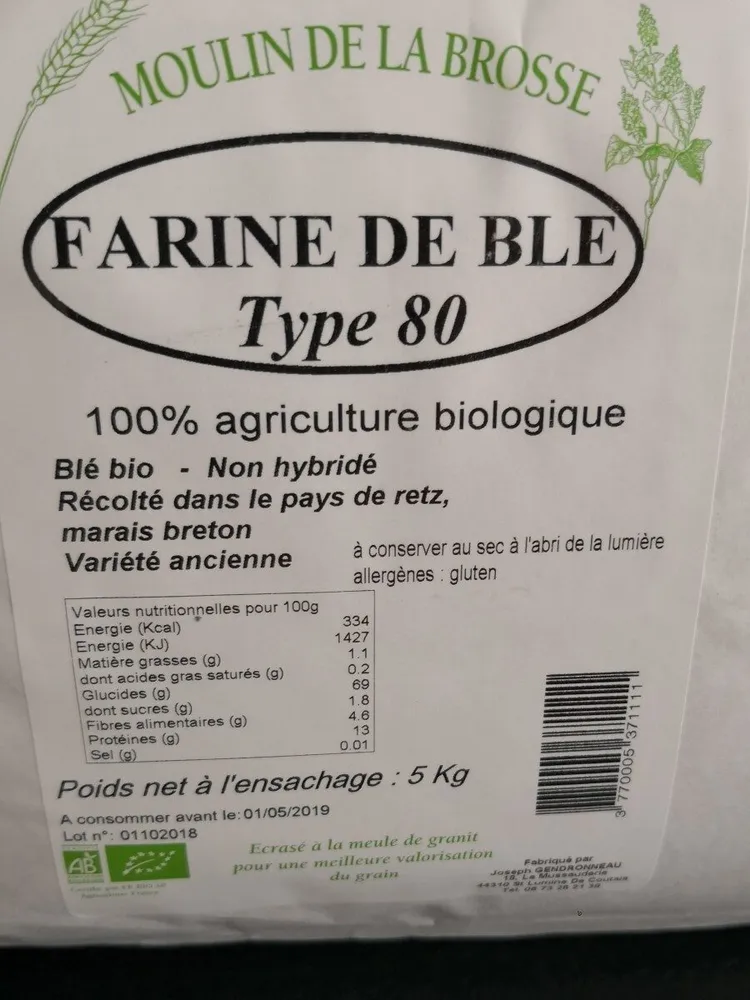 Farine de blé type 80