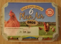 Oeufs de Poule ×6 plein air