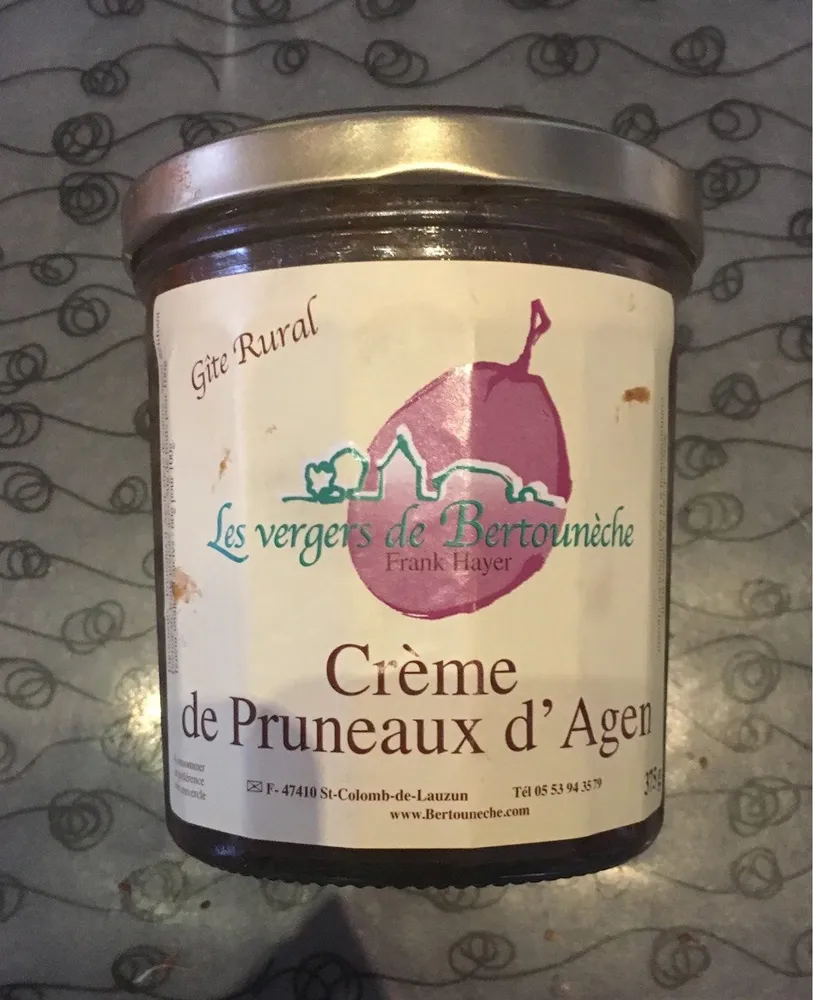 Crème de pruneaux d'Agen
