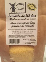 Semoule de blé dur moulue sur meule de pierre
