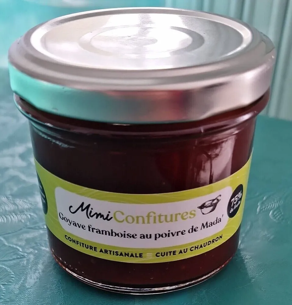 Confiture goyave framboise au poivre de Mada