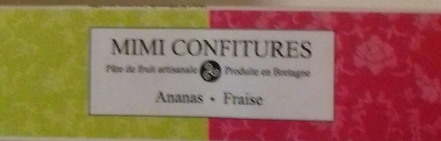 Mimi confitures - ananas fraise