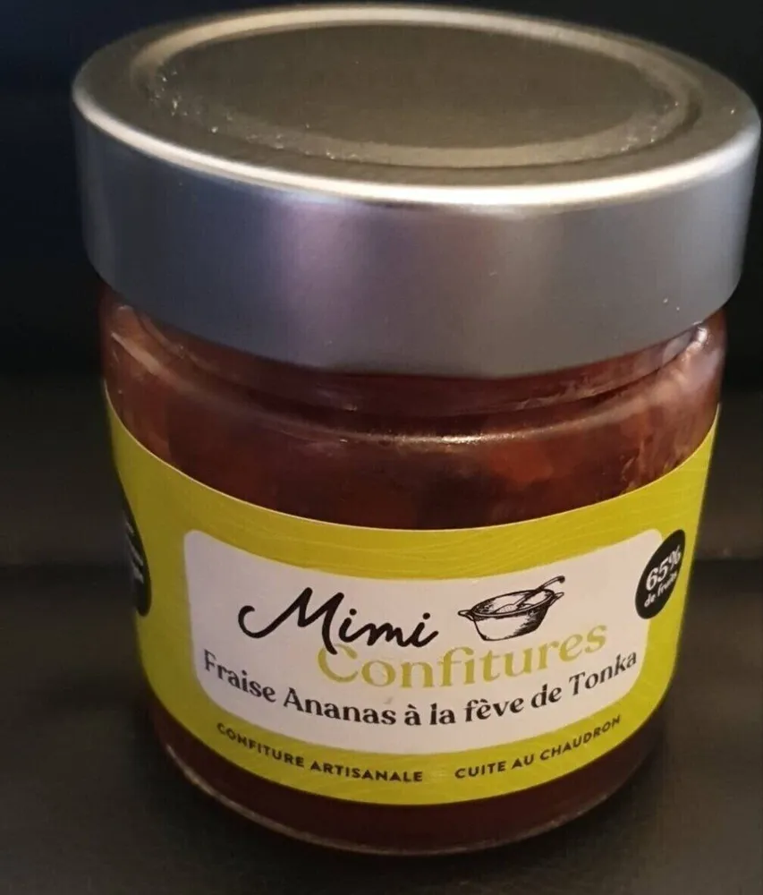Confiture fraise ananas à la fève de tonka