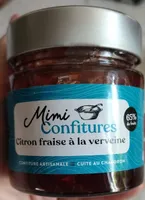 Confiture citron fraise à la verveine