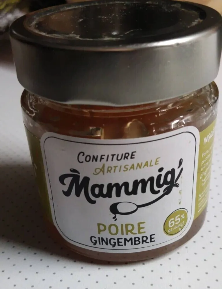 Confiture poire gingembre
