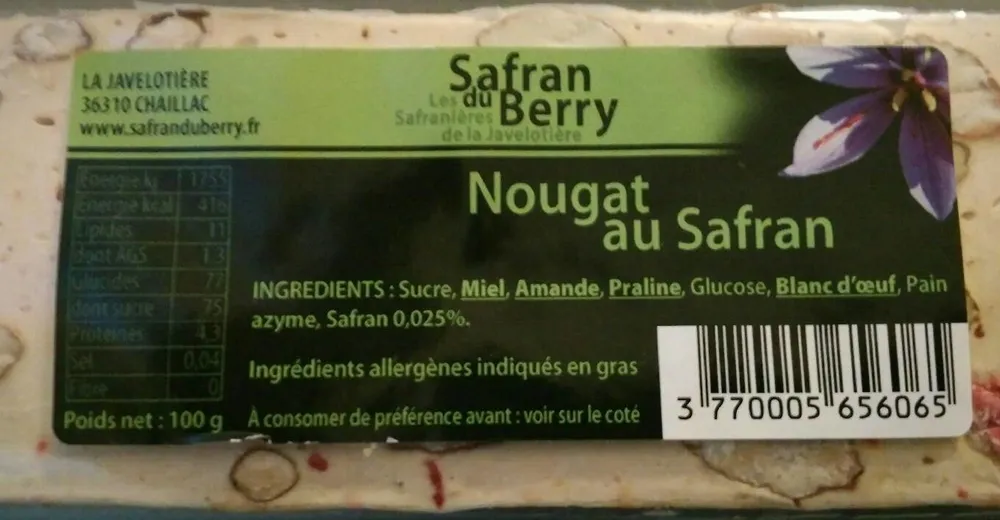 Nougat au Safran