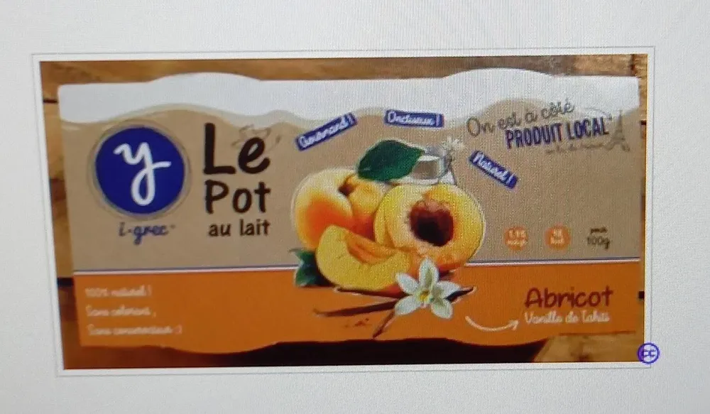 I.grec Abricots Vanille de Tahiti