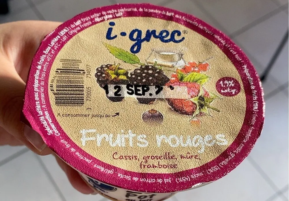 Le pot au lait Fruits Rouges Cassis groseilles mûre Framboise