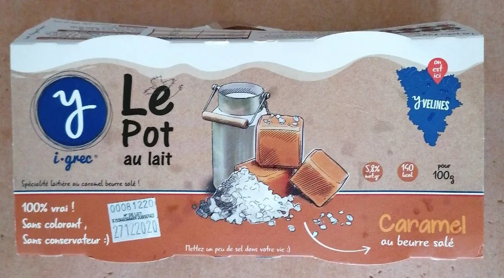 Le pot au lait caramel au beurre salé