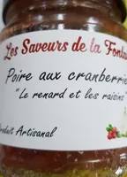 Poire aux cranberries