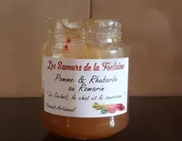 Confiture pomme et rhubarbe au romarin