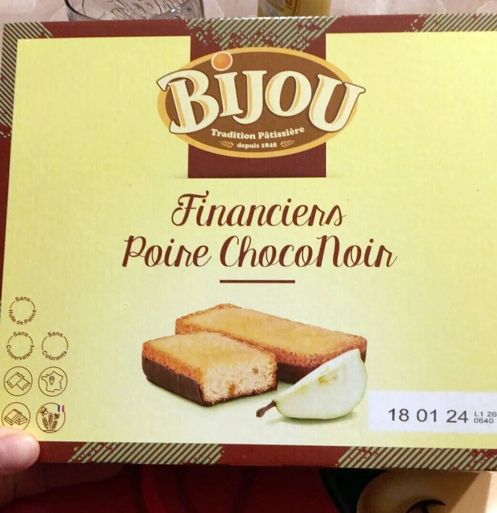 Financiers Poire ChocoNoir