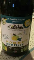 Jus pétillant pomme myrtille