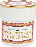 Confiture Fraise Framboise et Géranium rosat