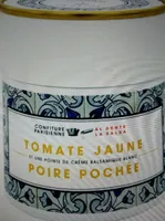 Confiture Tomates jaune et poire pochée