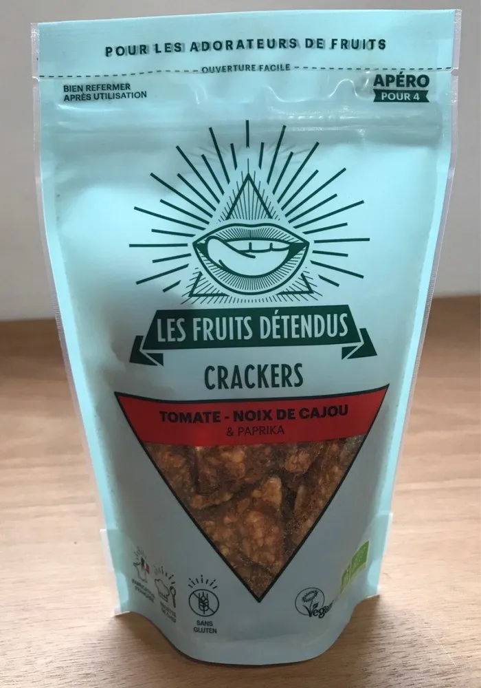 Crackers Tomate, Noix de Cajou et Paprika