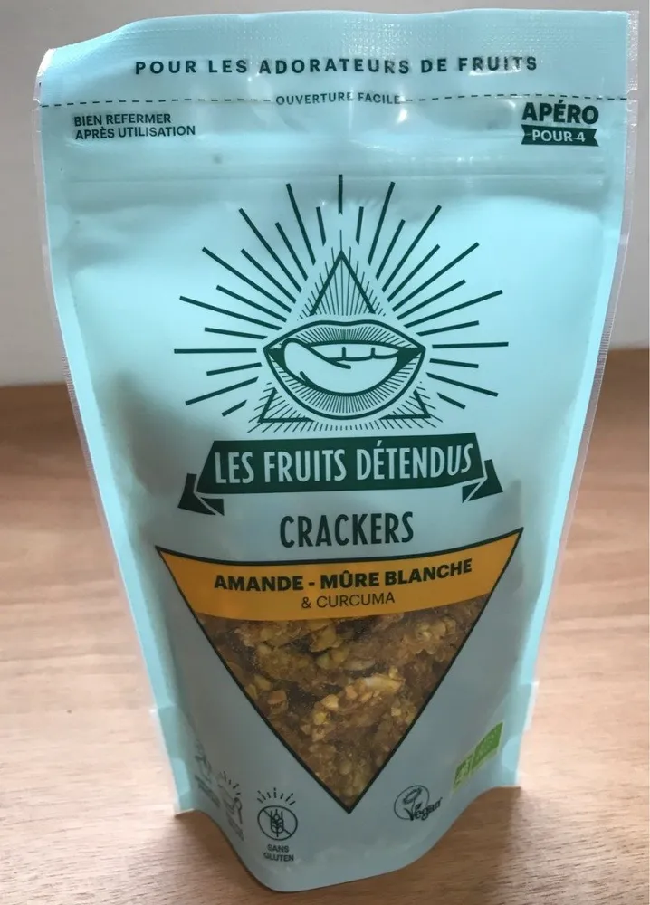 Crackets Mûre Blanche, Amande et Curcuma