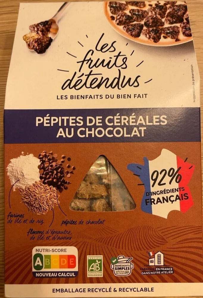 Pepites de céréales au chocolat