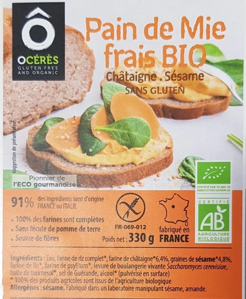 Pain sans gluten de Merlin