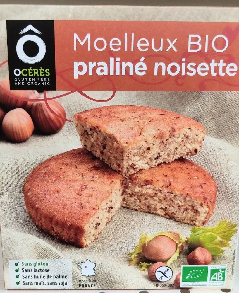 Moelleux BIO praliné noisette