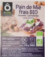 Pain de mie bio Noisette Canneberge