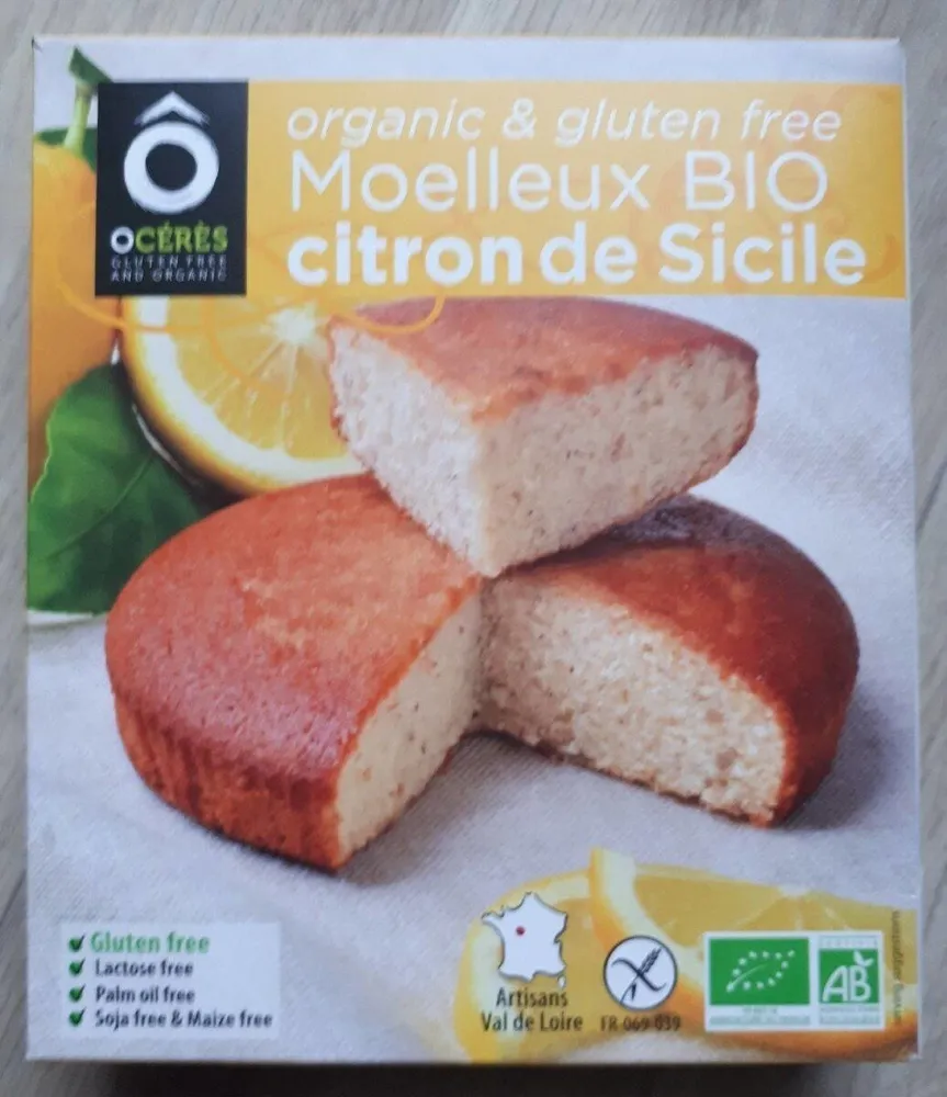 Moelleux Bio citron de Sicile