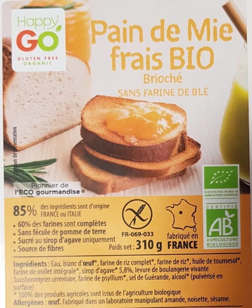 Pain de mie bio Brioché