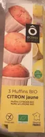 3 muffins BIO CITRON jaune