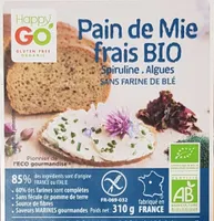 Pain de mie bio Spiruline Algues