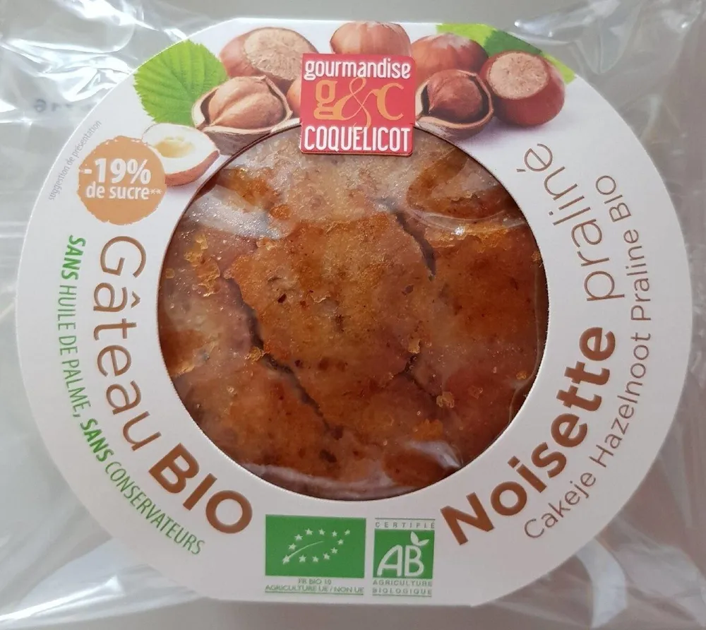 Gâteau BIO Noisette praliné