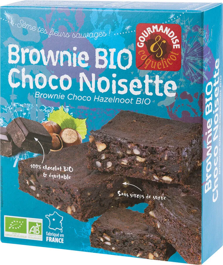 Brownie bio choco noisette