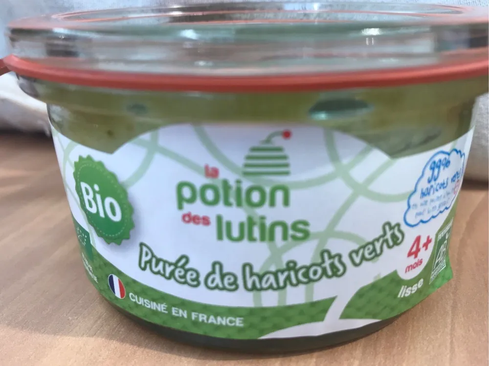 Purée de haricots verts