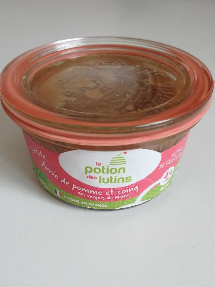 Purée de pommes et coing