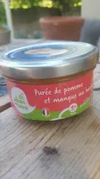 Purée de pomme et mangue au basilic