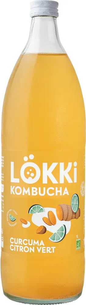 Kombucha Curcuma-Citron Vert