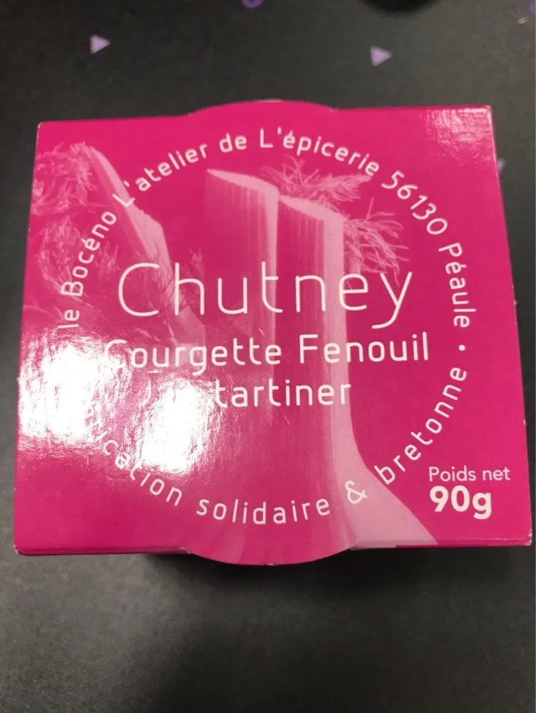 CHUTNEY courgette fenouil