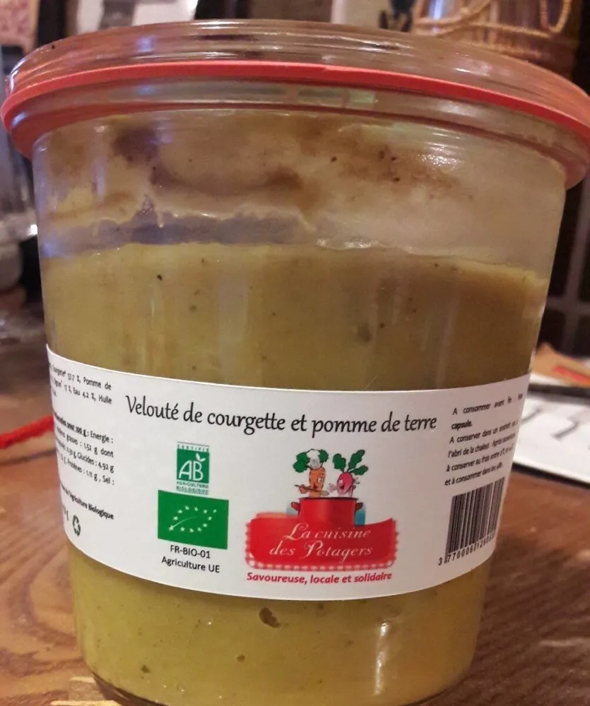 Velouté de courgettes et pommes de terre
