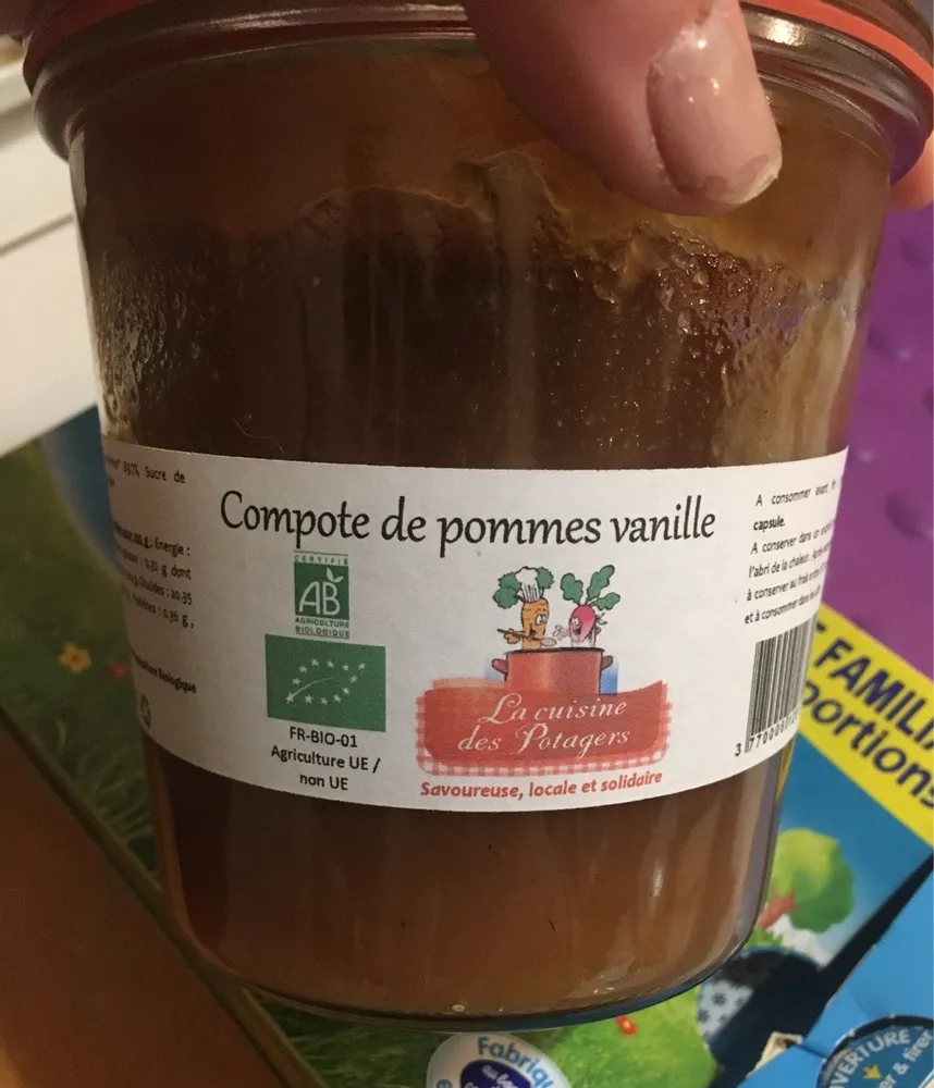 Compote de pommes vanille