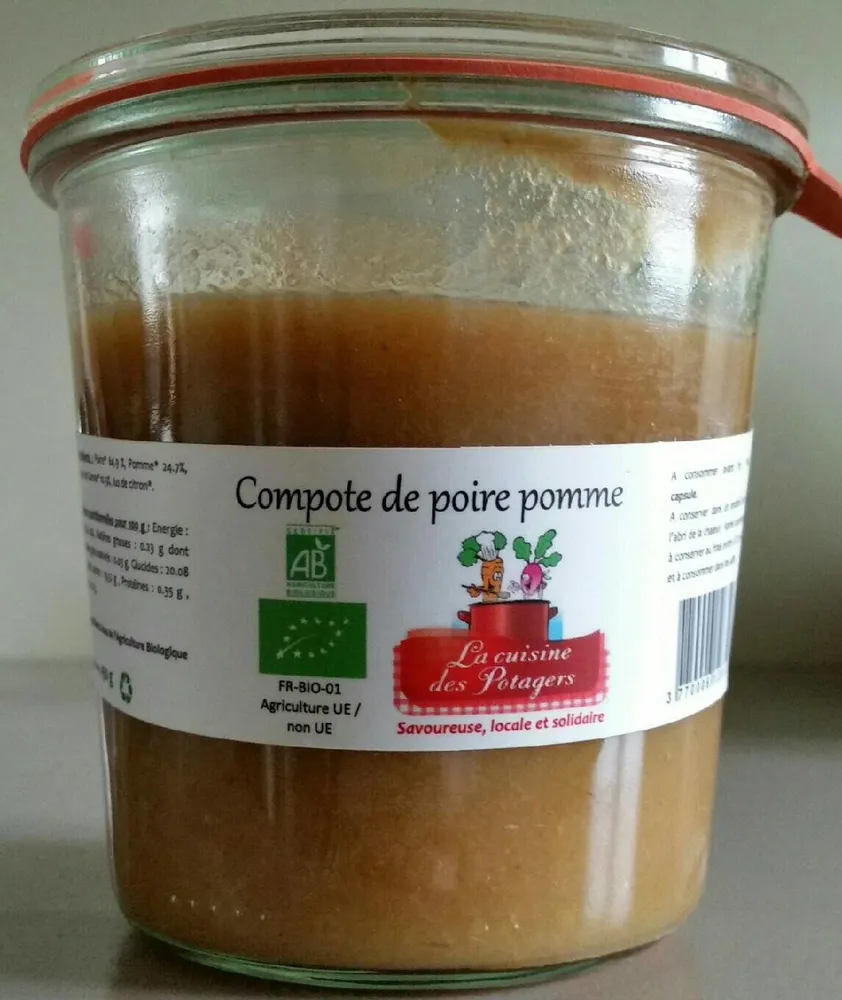 Compote de poire pomme