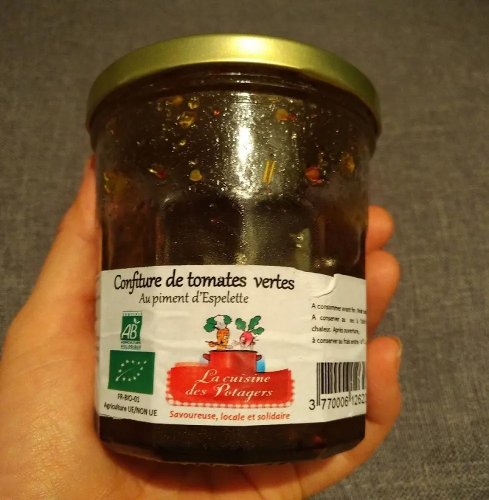 Confiture de tomates vertes au piment d'Espelette