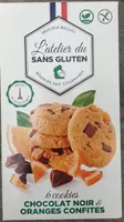 Cookies chocolat noir et oranges confites vegan